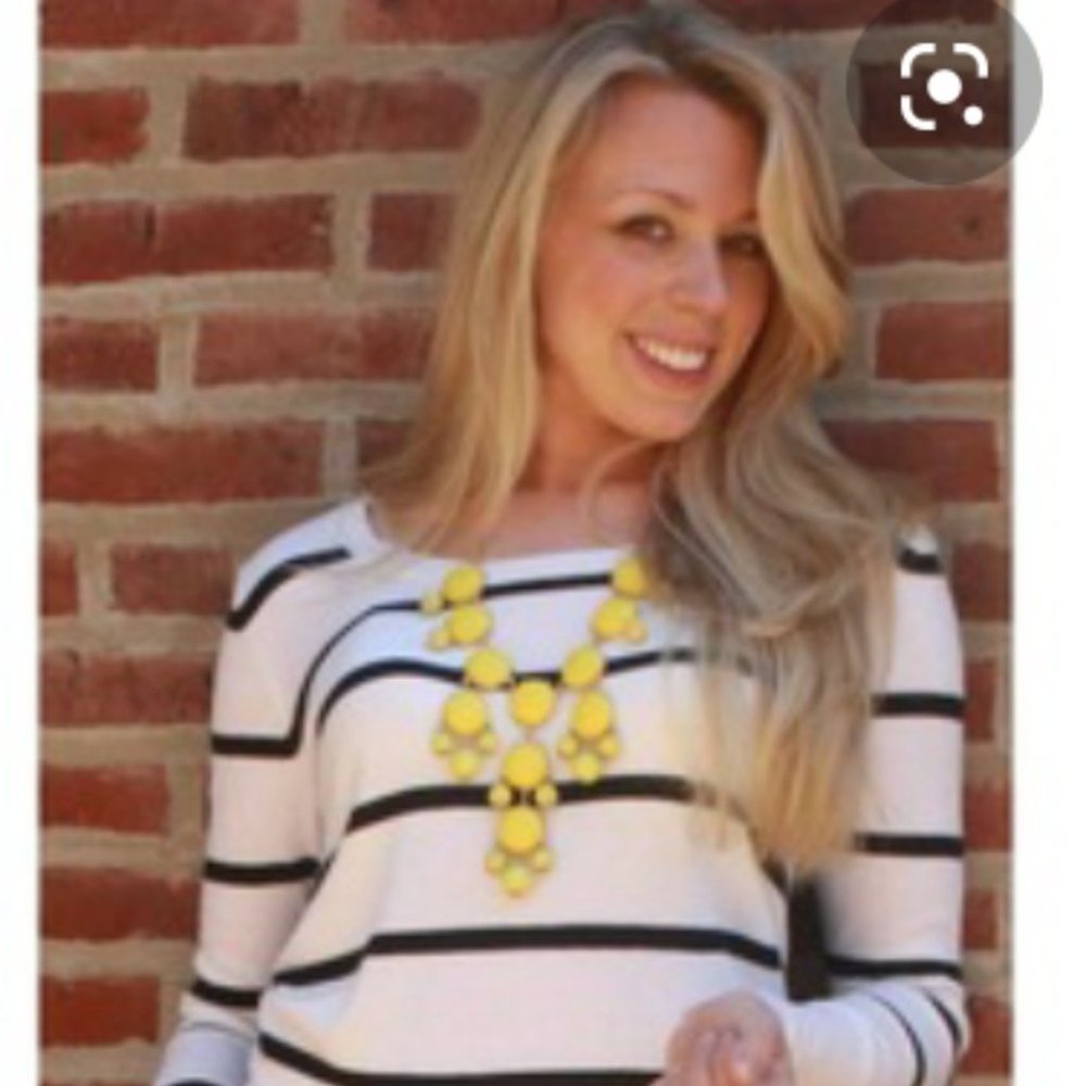 #1060 Jcrew Necklace Yellow Bubble Beaded Drop